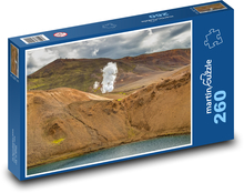Vulkanlandschaft in Island Puzzle 260 Teile - 41 x28,7 cm