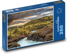 Island - krajina, príroda Puzzle 260 dielikov - 41 x 28,7 cm 