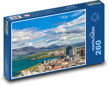 Island - Reykjavík  Puzzle 260 dílků - 41 x 28,7 cm