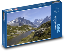 Alps, lake, mountains Puzzle 260 pieces - 41 x 28.7 cm 