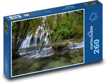 Cascading waterfall in the forest Puzzle 260 pieces - 41 x 28.7 cm 