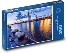 Německé přístavní město Hamburk Puzzle 260 dílků - 41 x 28,7 cm