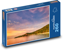 Západ slunce v zátoce Puzzle 260 - 41x28,7 cm