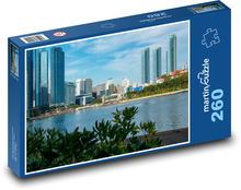Modern city by the river Pusan, Korea Puzzle 260 pieces - 41 x 28.7 cm 