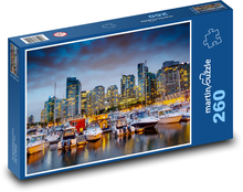 Lode v prístave - Vancouver, Kanada Puzzle 260 dielikov - 41 x 28,7 cm 