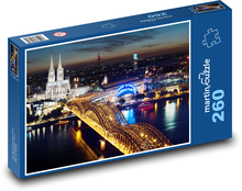 Kolonia nocą, Niemcy Puzzle 260 elementów - 41x28,7 cm
