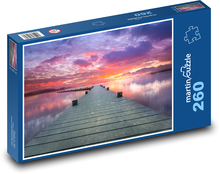 Sea pier at sunset Puzzle 260 pieces - 41 x 28.7 cm 