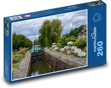 Anglie - plavební kanál Puzzle 260 dílků - 41 x 28,7 cm