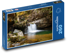Wasser, Wasserfall, Felsen Puzzle 260 Teile - 41 x28,7 cm