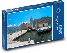 Kirche auf einer Insel in Montenegro Puzzle 260 Teile - 41 x28,7 cm