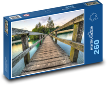 Holzsteg am See Puzzle 260 Teile - 41 x28,7 cm