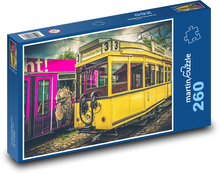 Žlutá tramvaj Puzzle 260 dílků - 41 x 28,7 cm