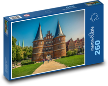 Lübeck - Holštýnské Brány Puzzle 260 dílků - 41 x 28,7 cm