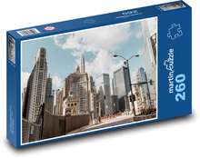 Chicago, panorama centra města Puzzle 260 dílků - 41 x 28,7 cm