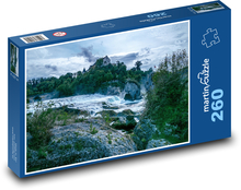 River, rock, city Puzzle 260 pieces - 41 x 28.7 cm 