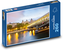 Paříž, most přes Seinu  Puzzle 260 dílků - 41 x 28,7 cm