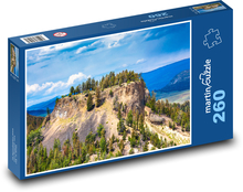 Skalný útes v horskej krajine Puzzle 260 dielikov - 41 x 28,7 cm 