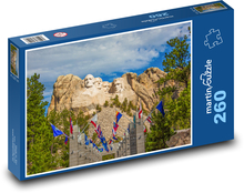 USA – Mount Rushmore, pomnik skalny Puzzle 260 elementów - 41x28,7 cm