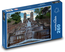 Stadtbrunnen Stuttgart, Deutschland Puzzle 260 Teile - 41 x28,7 cm