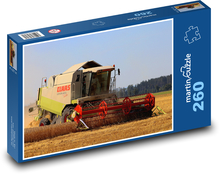 Obilie, žatvy, kombajn Puzzle 260 dielikov - 41 x 28,7 cm 