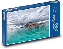 Maledivy - rybárska dedina Puzzle 260 dielikov - 41 x 28,7 cm 