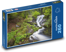 Wodospad w lesie Puzzle 260 elementów - 41x28,7 cm