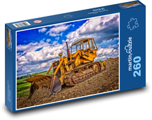 Buldozer, stavební technika Puzzle 260 dílků - 41 x 28,7 cm
