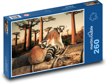 Lemur kata Puzzle 260 elementów - 41x28,7 cm
