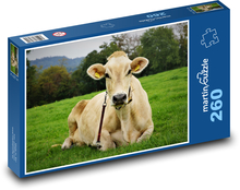 Hospodářská zvířata - kráva  Puzzle 260 dílků - 41 x 28,7 cm