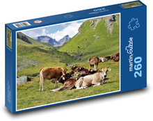 Alpy, zvířata Puzzle 260 dílků - 41 x 28,7 cm
