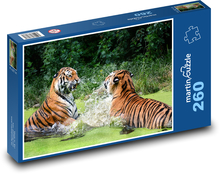 Tiger - animal, water Puzzle 260 pieces - 41 x 28.7 cm 