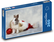 Králíček - trpasličí, vánoce Puzzle 260 - 41x28,7 cm
