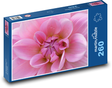 Jiřina - ružový kvet Puzzle 260 dielikov - 41 x 28,7 cm 