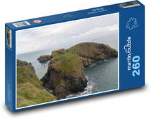 Irsko - Carrick-A-Rede, moře Puzzle 260 dílků - 41 x 28,7 cm