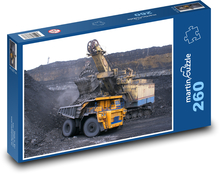 Industrie - gelber Kipper Puzzle 260 Teile - 41 x28,7 cm