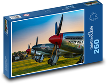 Lietadlo - lietadlo Mustang P51 Puzzle 260 dielikov - 41 x 28,7 cm 