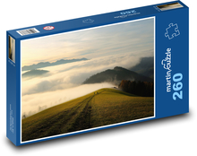 Mountains - fog, sky, clouds Puzzle 260 pieces - 41 x 28.7 cm 