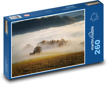 Bäume - Nebel, Wiese, Wald Puzzle 260 Teile - 41 x28,7 cm