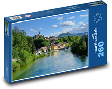 Řeka - město, příroda Puzzle 260 dílků - 41 x 28,7 cm