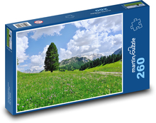 Almwiesen - blühende Wiese Puzzle 260 Teile - 41 x28,7 cm