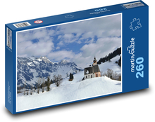 Vesnice v zimě Puzzle 260 - 41x28,7 cm