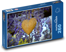 Herz - Liebe, Dekoration Puzzle 260 Teile - 41 x28,7 cm