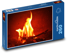 Feuer - Flammen, rot Puzzle 260 Teile - 41 x28,7 cm