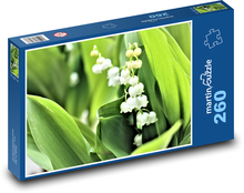 Lily of the valley - white flower Puzzle 260 pieces - 41 x 28.7 cm 