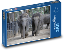 Elephants in India Puzzle 260 pieces - 41 x 28.7 cm 