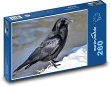 Raven - bird, snow Puzzle 260 pieces - 41 x 28.7 cm 
