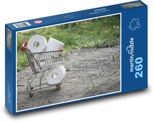 Papier toaletowy w koszyku Puzzle 260 elementów - 41x28,7 cm