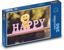 Šťastný - pozitivní, radost Puzzle 260 dílků - 41 x 28,7 cm
