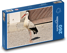 Bocian - zwierzę, przyroda Puzzle 260 elementów - 41x28,7 cm