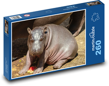 Hippopotamus - animal, mammal Puzzle 260 pieces - 41 x 28.7 cm 